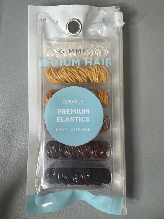 Other - Gimme Medium Hair durable Premium Elastics - Assorted colors easy storage 500pcs